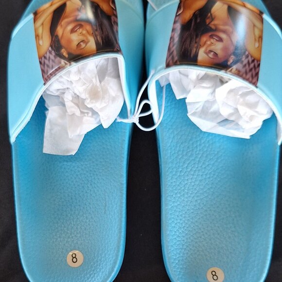 Cross Color slides with Aaliyah Legacy Blue - Picture 5 of 5